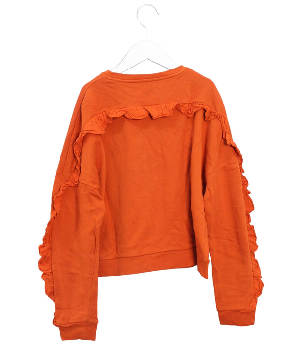 A Orange Crewneck Sweatshirts from Stella McCartney in size 12Y for girl. (Back View)