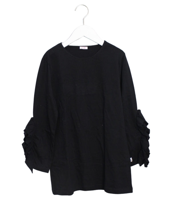 A Black Long Sleeve Tops from Il Gufo in size 14Y for girl. (Front View)
