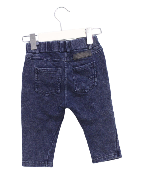 A Navy Casual Pants from Diesel in size 6-12M for boy. (Back View)