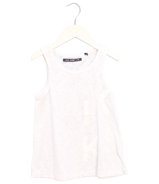 A White Sleeveless Tops from IKKS in size 8Y for girl. (Front View)