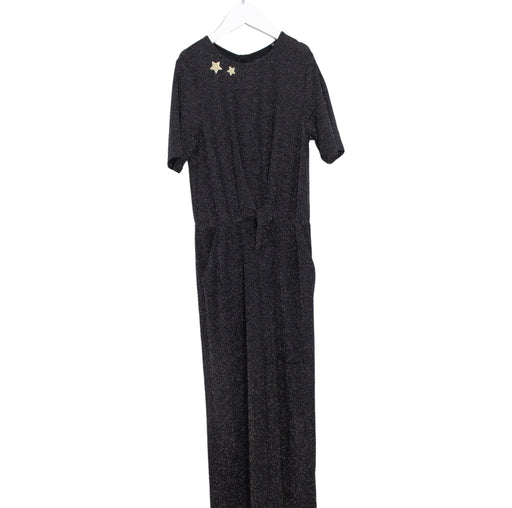 A Black Short Sleeve Jumpsuits from IKKS in size 10Y for girl. (Front View)