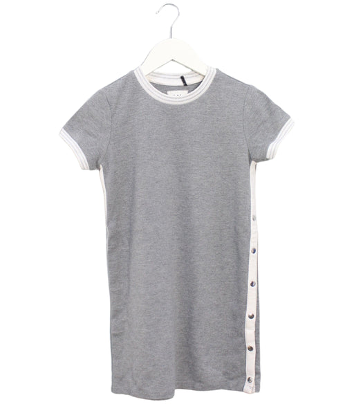 A Grey Short Sleeve Dresses from IKKS in size 12Y for girl. (Front View)