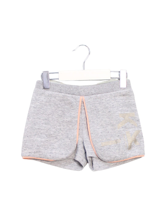 A Grey Shorts from IKKS in size 6T for girl. (Front View)