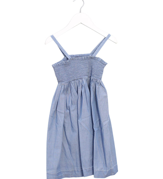 A Blue Sleeveless Dresses from Polo Ralph Lauren in size 4T for girl. (Front View)