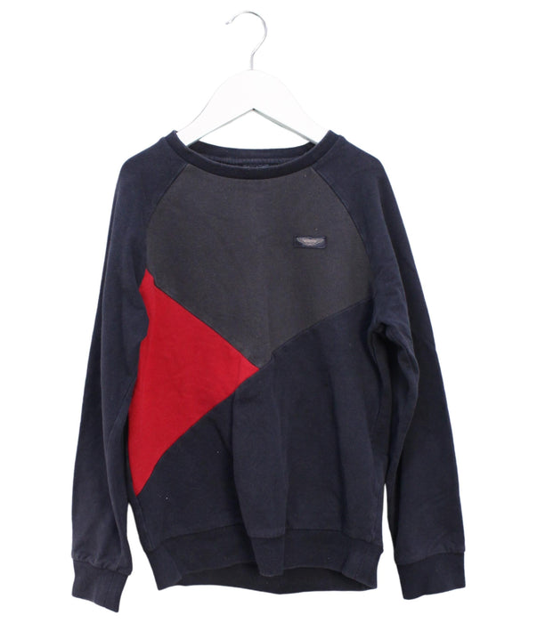 A Grey Crewneck Sweatshirts from Aston Martin in size 10Y for boy. (Front View)