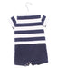 A Navy Short Sleeve Rompers from The Little White Company in size 3-6M for boy. (Back View)