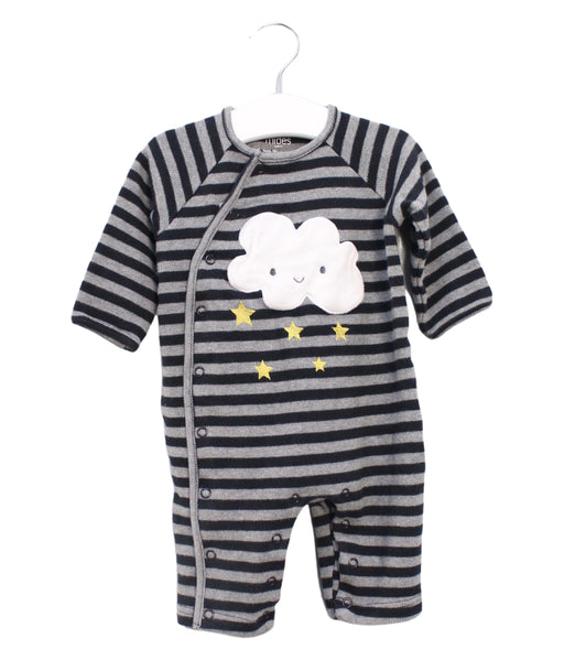 A Navy Long Sleeve Jumpsuits from Mides in size 3-6M for boy. (Front View)