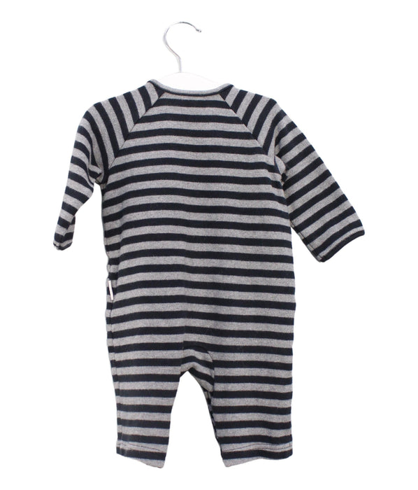 A Navy Long Sleeve Jumpsuits from Mides in size 3-6M for boy. (Back View)