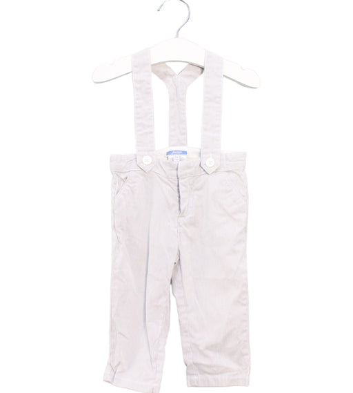 A Blue Long Overalls from Jacadi in size 6-12M for boy. (Front View)