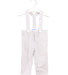 A Blue Long Overalls from Jacadi in size 6-12M for boy. (Front View)