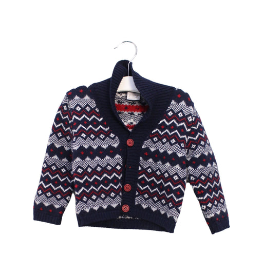 A Navy Cardigans from Paz Rodriguez in size 12-18M for boy. (Front View)