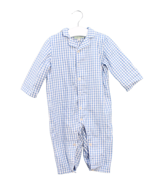 A Blue Long Sleeve Jumpsuits from Nanos in size 6-12M for boy. (Front View)