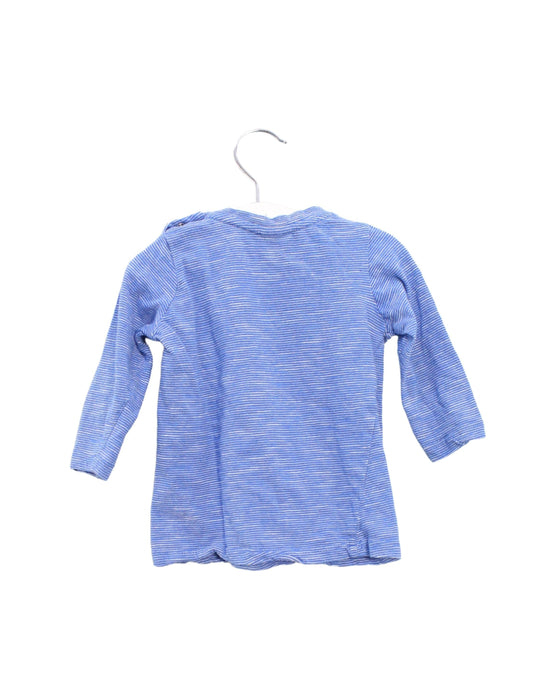 A Blue Long Sleeve Tops from Seed in size 6-12M for boy. (Back View)