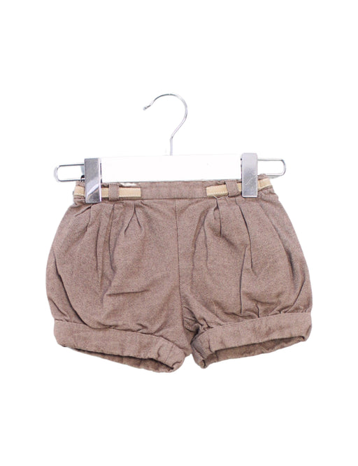 A Brown Shorts from Jacadi in size 6-12M for boy. (Front View)