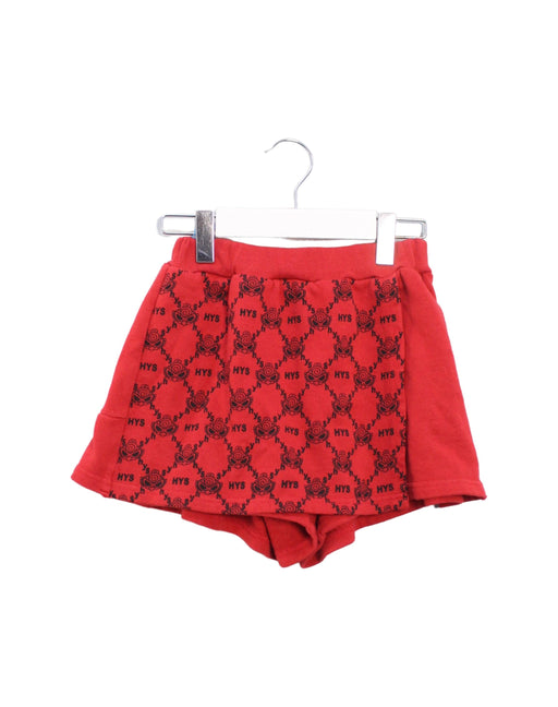 A Red Skorts from Hysteric Mini in size 5T for girl. (Front View)