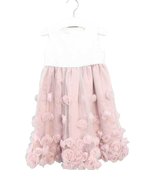 A Pink Sleeveless Dresses from Monsoon in size 18-24M for girl. (Front View)