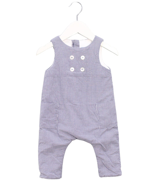A Navy Jumpsuits from Jacadi in size 3-6M for boy. (Front View)