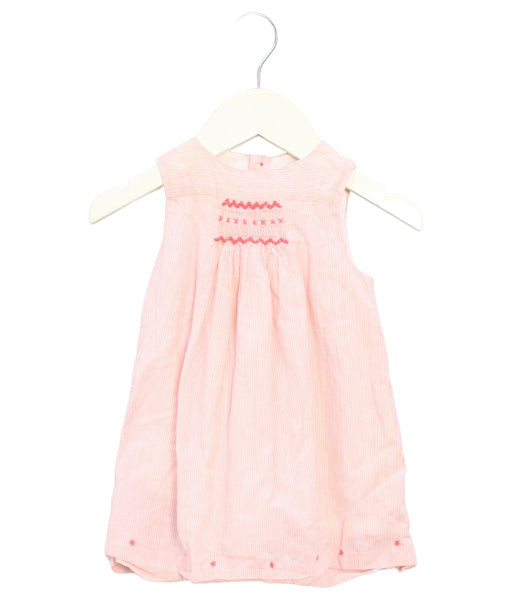 A Peach Dress Sets from Cyrillus in size 3-6M for girl. (Front View)
