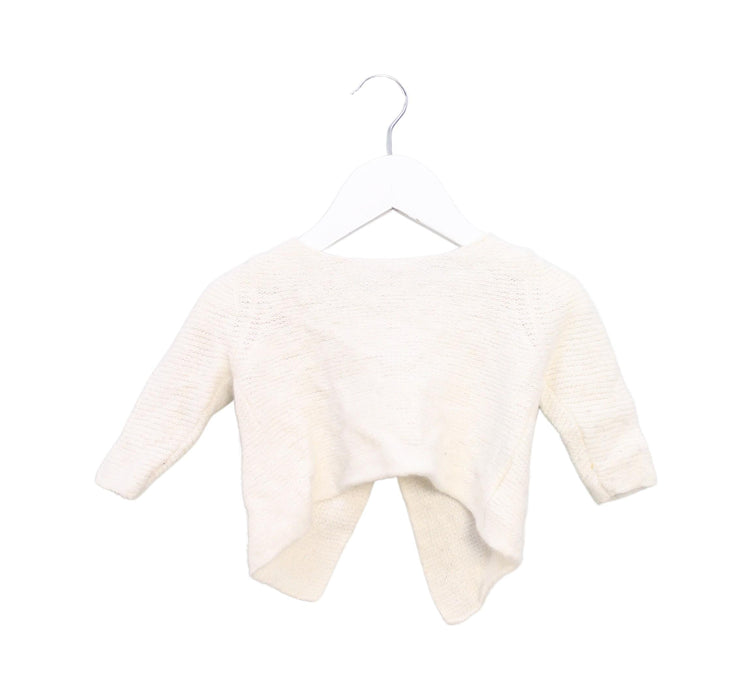 A Ivory Cardigans from Bout'Chou in size 3-6M for girl. (Front View)