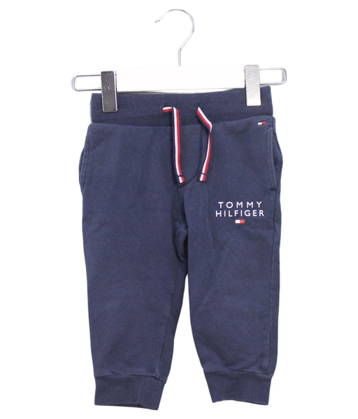 A Navy Sweatpants from Tommy Hilfiger in size 6-12M for boy. (Front View)