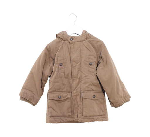 A Brown Puffer/Quilted Coats & Outerwear from Jacadi in size 3T for girl. (Front View)