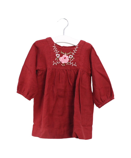 A Red Long Sleeve Dresses from Bonpoint in size 12-18M for girl. (Front View)