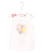 A White Sleeveless Tops from IKKS in size 12-18M for girl. (Front View)
