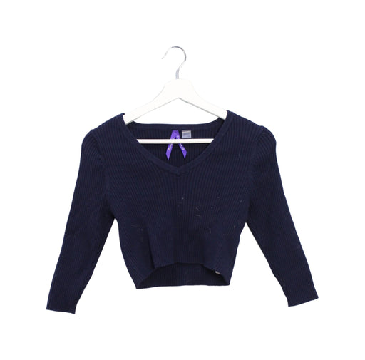 A Navy Knit Sweaters from Seraphine in size S for maternity. (Front View)