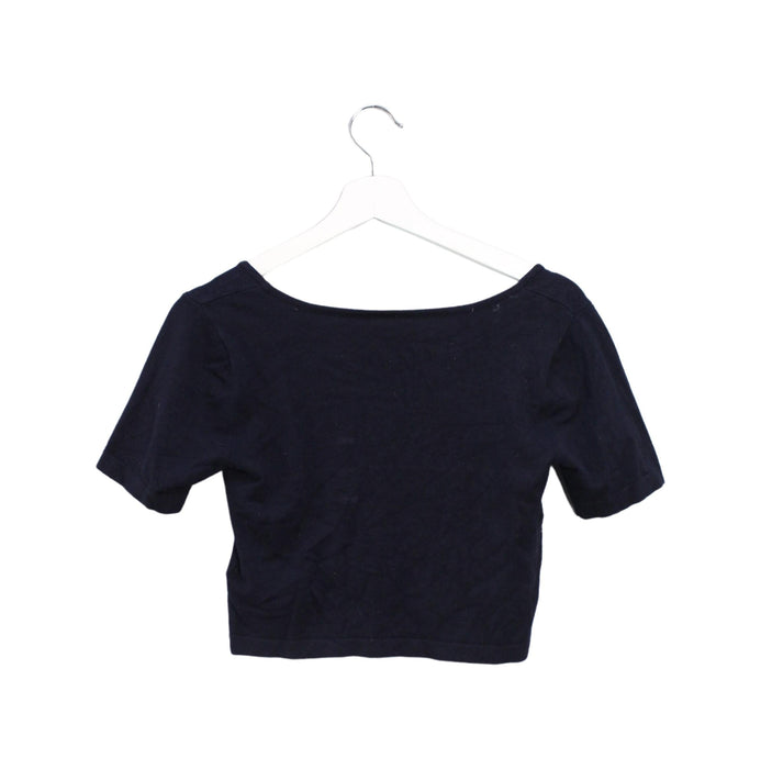 A Navy Short Sleeve Tops from Seraphine in size S for maternity. (Back View)