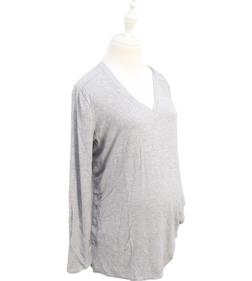 A Grey Knit Sweaters from Seraphine in size S for maternity. (Front View)