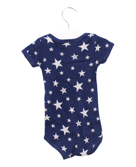 A Navy Short Sleeve Bodysuits from Petit Bateau in size 3-6M for boy. (Back View)