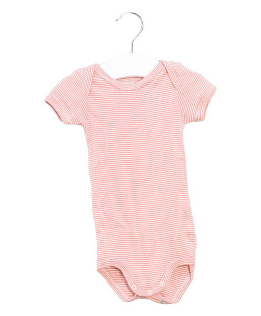 A Pink Short Sleeve Bodysuits from Petit Bateau in size 3-6M for boy. (Front View)