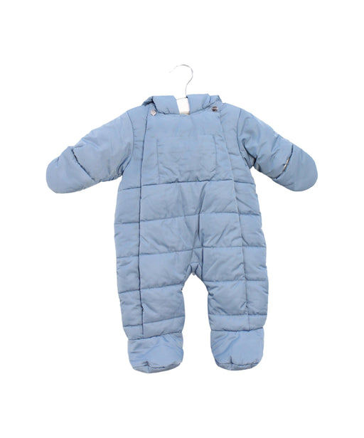 A Blue Snowsuits from Jacadi in size 0-3M for boy. (Front View)