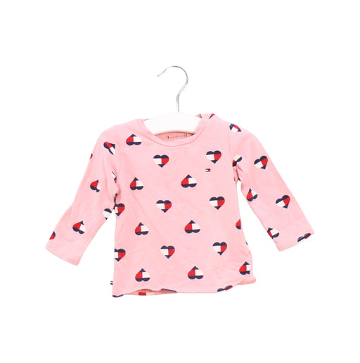 A Pink Long Sleeve Tops from Tommy Hilfiger in size 3-6M for girl. (Front View)