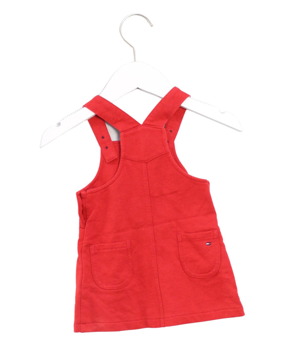 A Red Sleeveless Dresses from Tommy Hilfiger in size 3-6M for girl. (Back View)