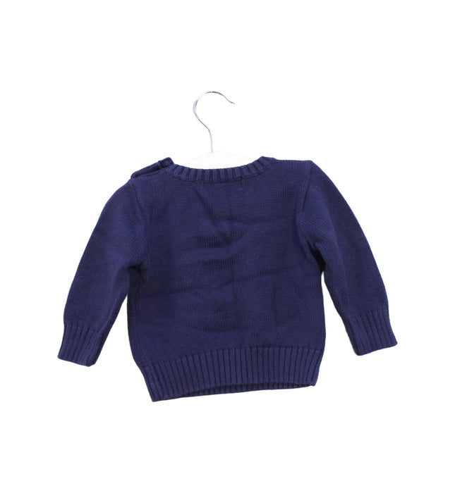 A Navy Knit Sweaters from Polo Ralph Lauren in size 6-12M for boy. (Back View)