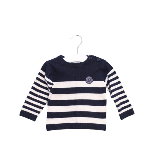 A Navy Knit Sweaters from Jacadi in size 6-12M for boy. (Front View)