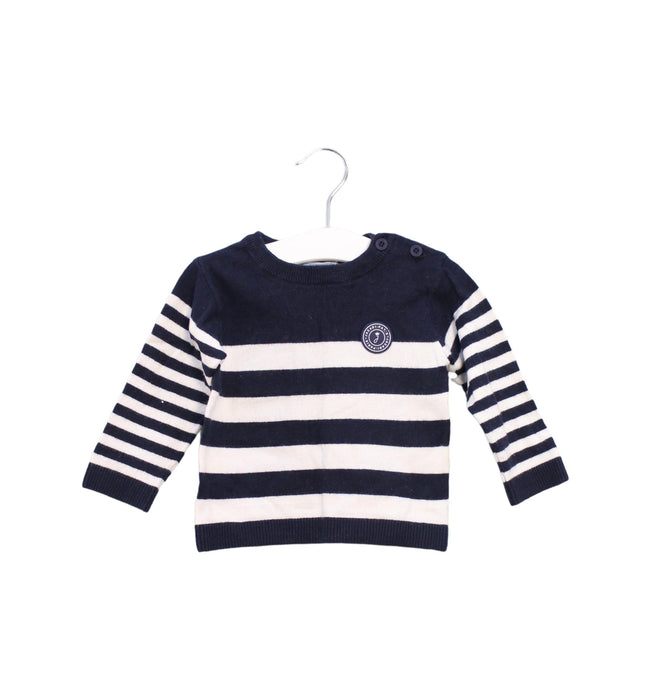 A Navy Knit Sweaters from Jacadi in size 6-12M for boy. (Front View)