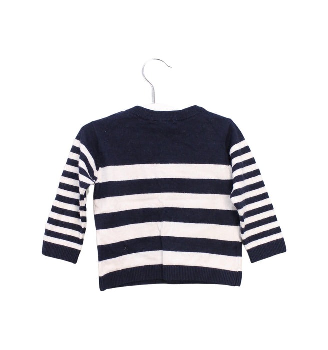 A Navy Knit Sweaters from Jacadi in size 6-12M for boy. (Back View)