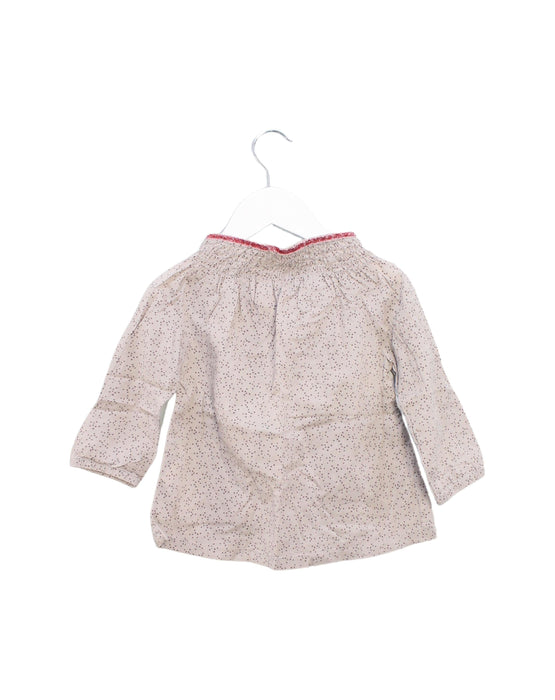 A Brown Long Sleeve Tops from Excuse My French in size 2T for girl. (Back View)