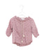 A Pink Long Sleeve Tops from Excuse My French in size 4T for girl. (Front View)