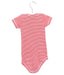 A Red Short Sleeve Bodysuits from DEYROLLE x Petit Bateau in size 3-6M for girl. (Back View)