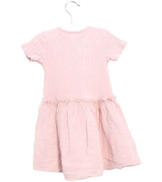 A Pink Short Sleeve Dresses from Seed in size 18-24M for girl. (Back View)