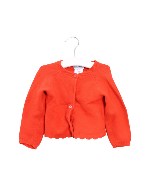 A Red Cardigans from Jacadi in size 12-18M for girl. (Front View)