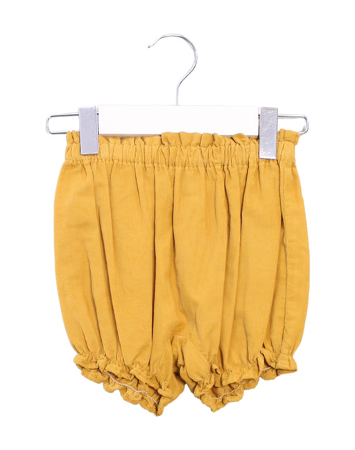 A Yellow Bloomers from Knot in size 18-24M for girl. (Front View)