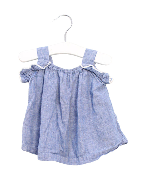 A Blue Sleeveless Tops from Country Road in size 3-6M for girl. (Front View)