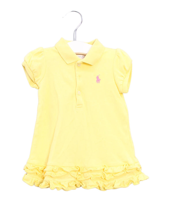 A Yellow Dress Sets from Ralph Lauren in size 3-6M for girl. (Front View)