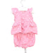 A Pink Shorts Sets from Seed in size 0-3M for girl. (Back View)