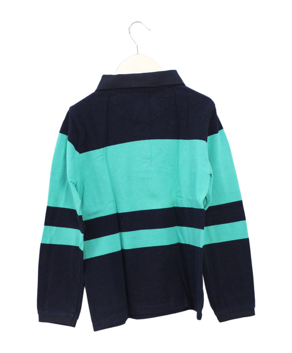 A Green Long Sleeve Polos from Jacadi in size 8Y for boy. (Back View)