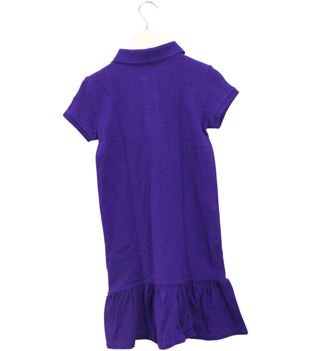 A Purple Short Sleeve Dresses from Polo Ralph Lauren in size 6T for boy. (Back View)